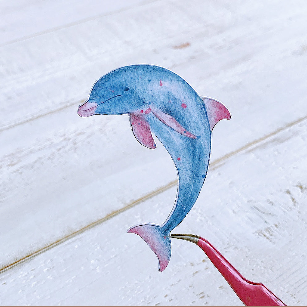 Water proof sticker-dolphin2